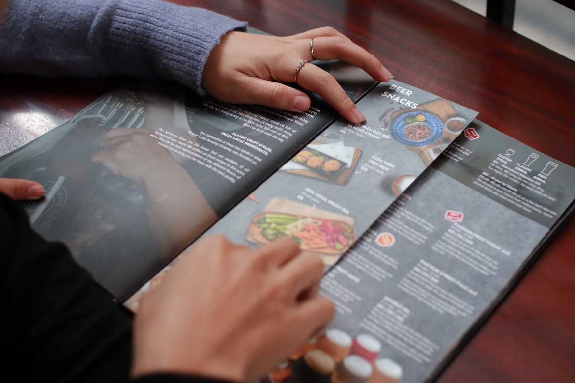 Leaflet Menu For Pub