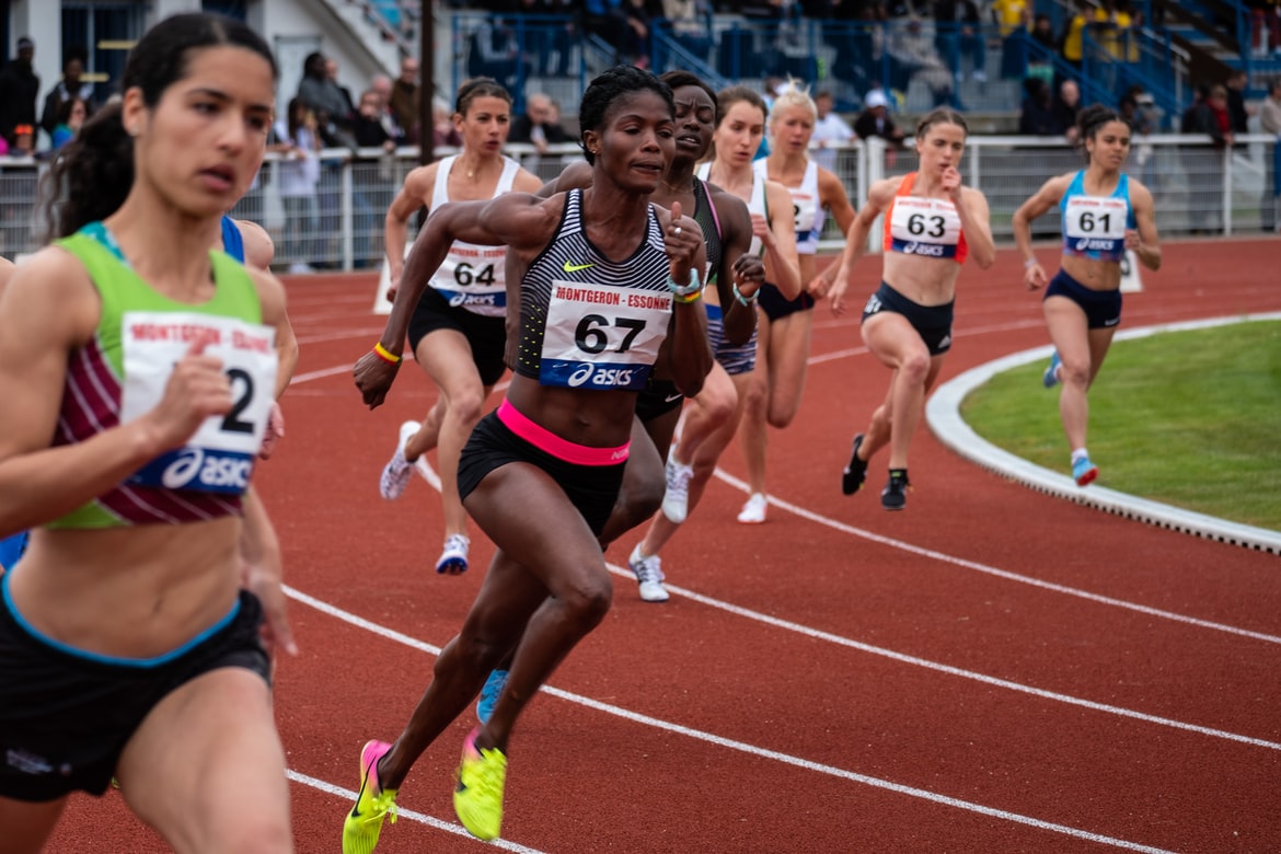 Women Running At Olympics